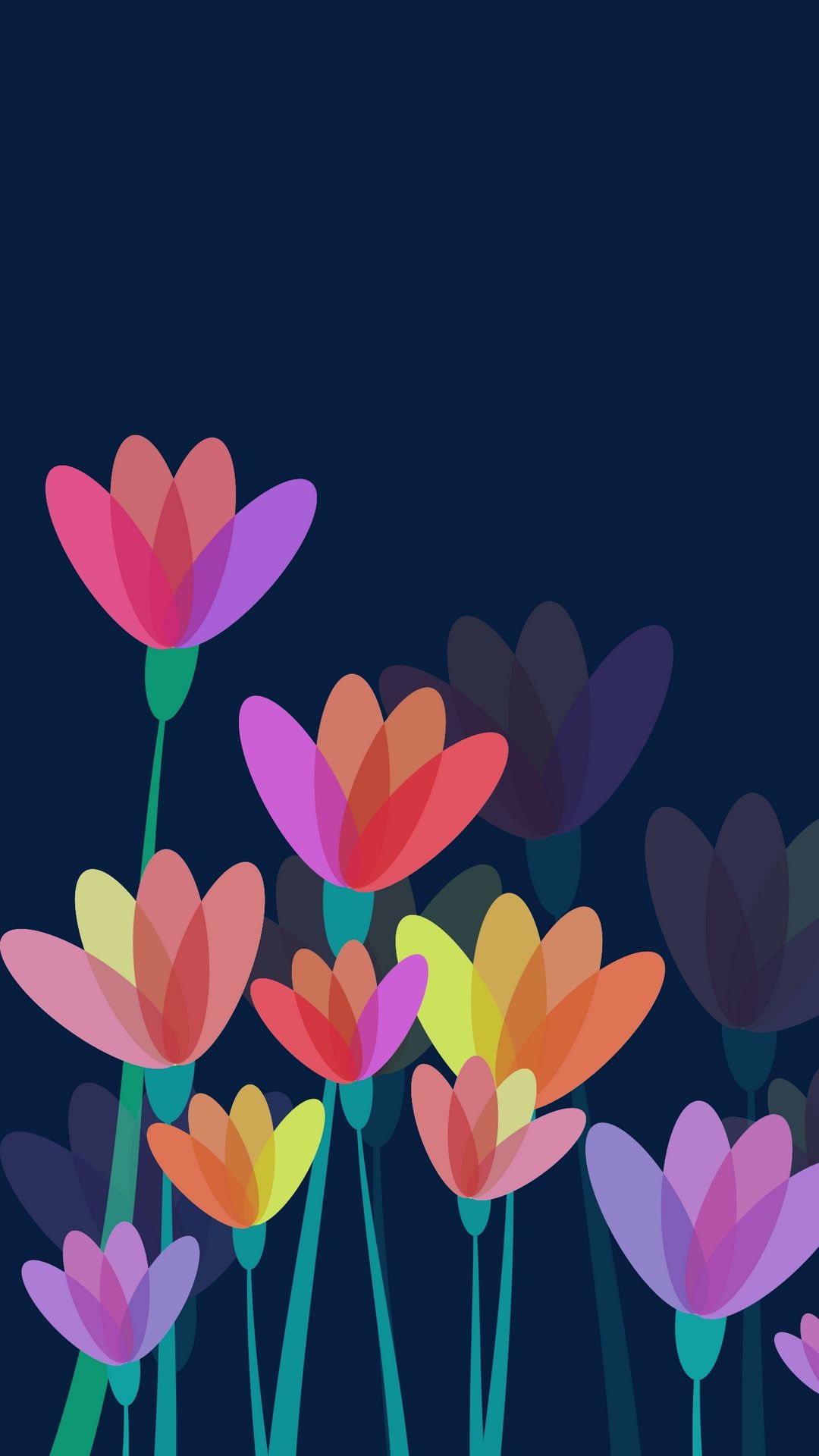 flowers #vector #colorful #vector #wallpaper #lockscreen #mobile