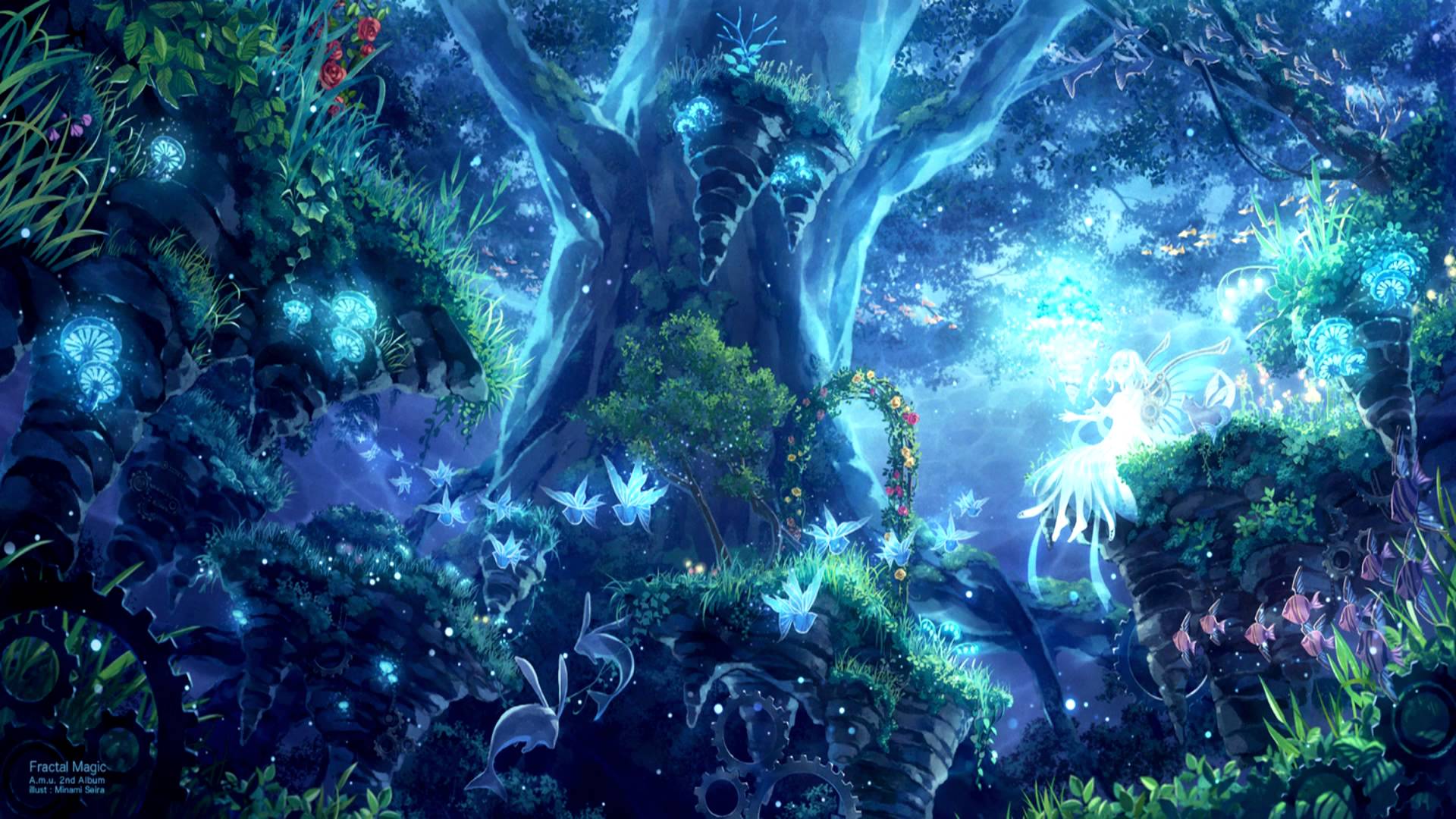 Free Anime Fantasy Landscape Wallpaper Photo at Cool Monodomo
