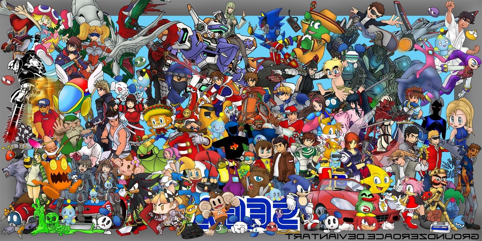 Sega, Video Games, Crossover Wallpaper HD / Desktop