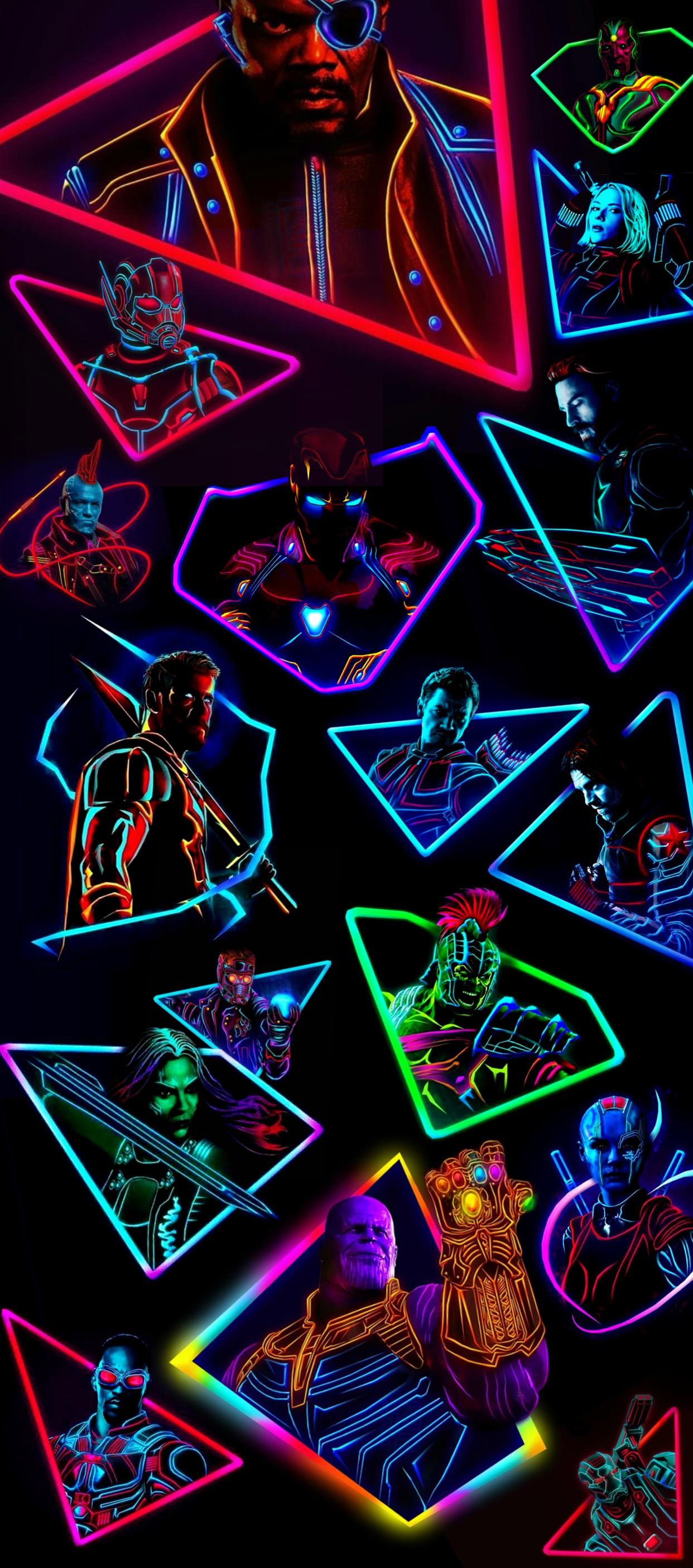 MCU Neon Wallpaper for anyone who's using an android device