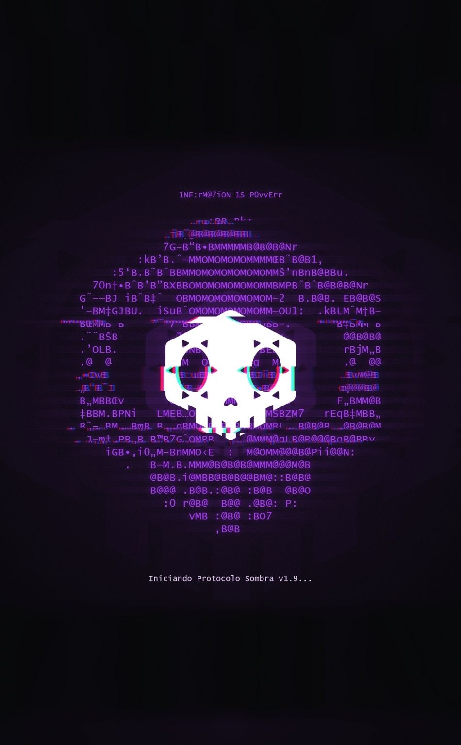 Sombra, minimal, skull, Overwatch, 950x1534 wallpaper. Papel de
