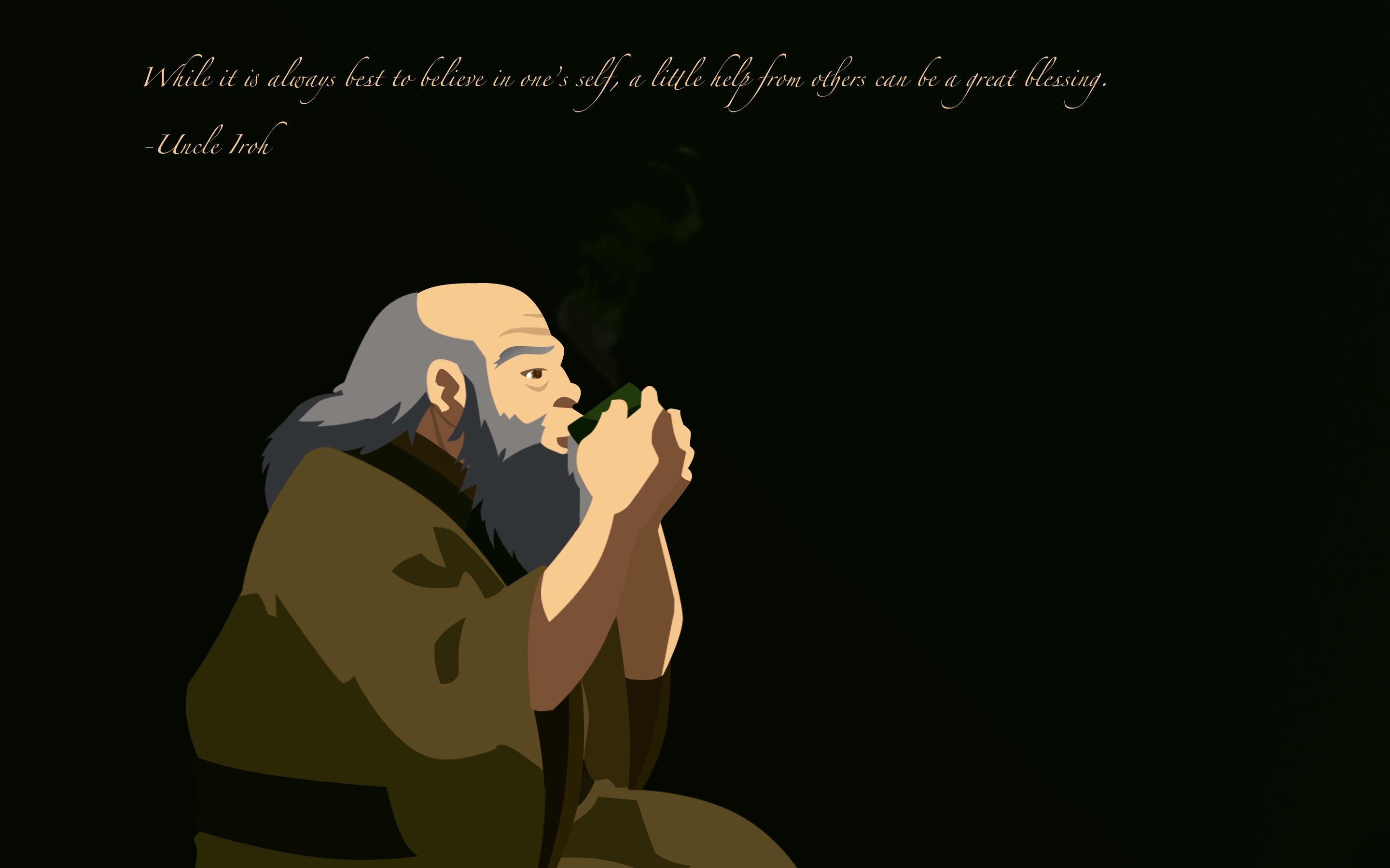 Uncle Iroh Drinking Tea + Quote Original Image Credit: dafoose