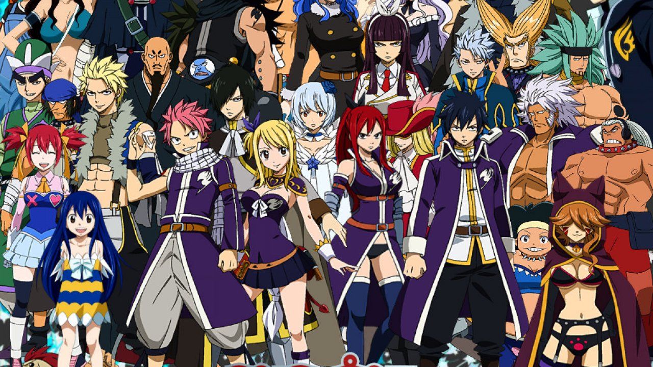 All Charaters In Fairy Tail Wallpaper HD Wallpaper Tail