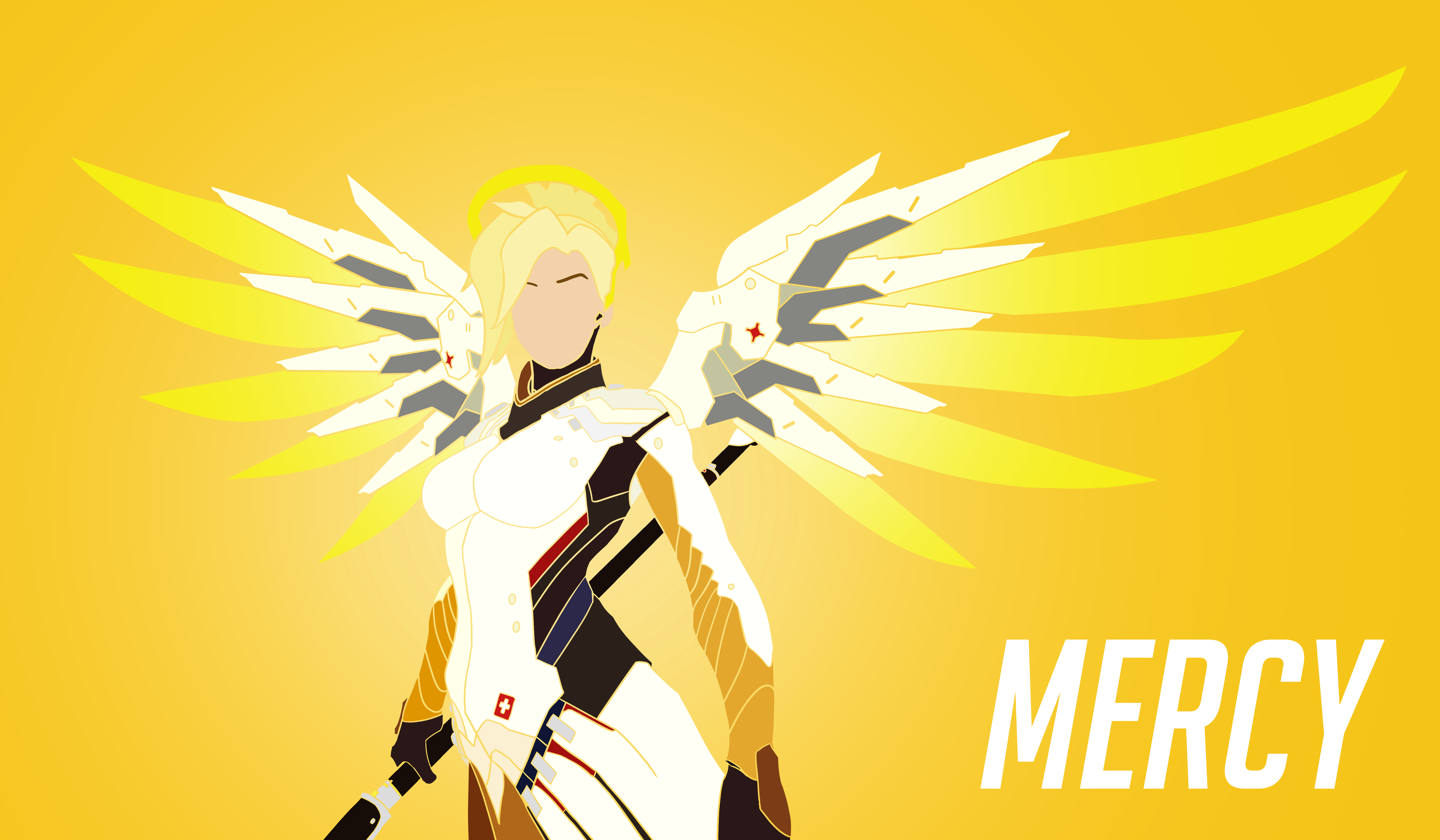 Minimalist Mercy Wallpaper [Overwatch]