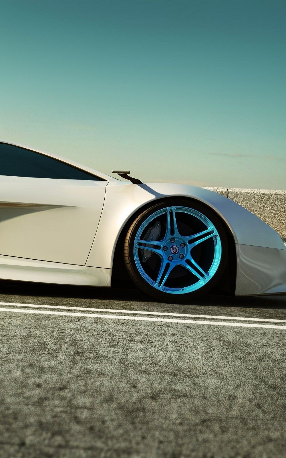 Audi XQ Supercar White Android Wallpaper free download