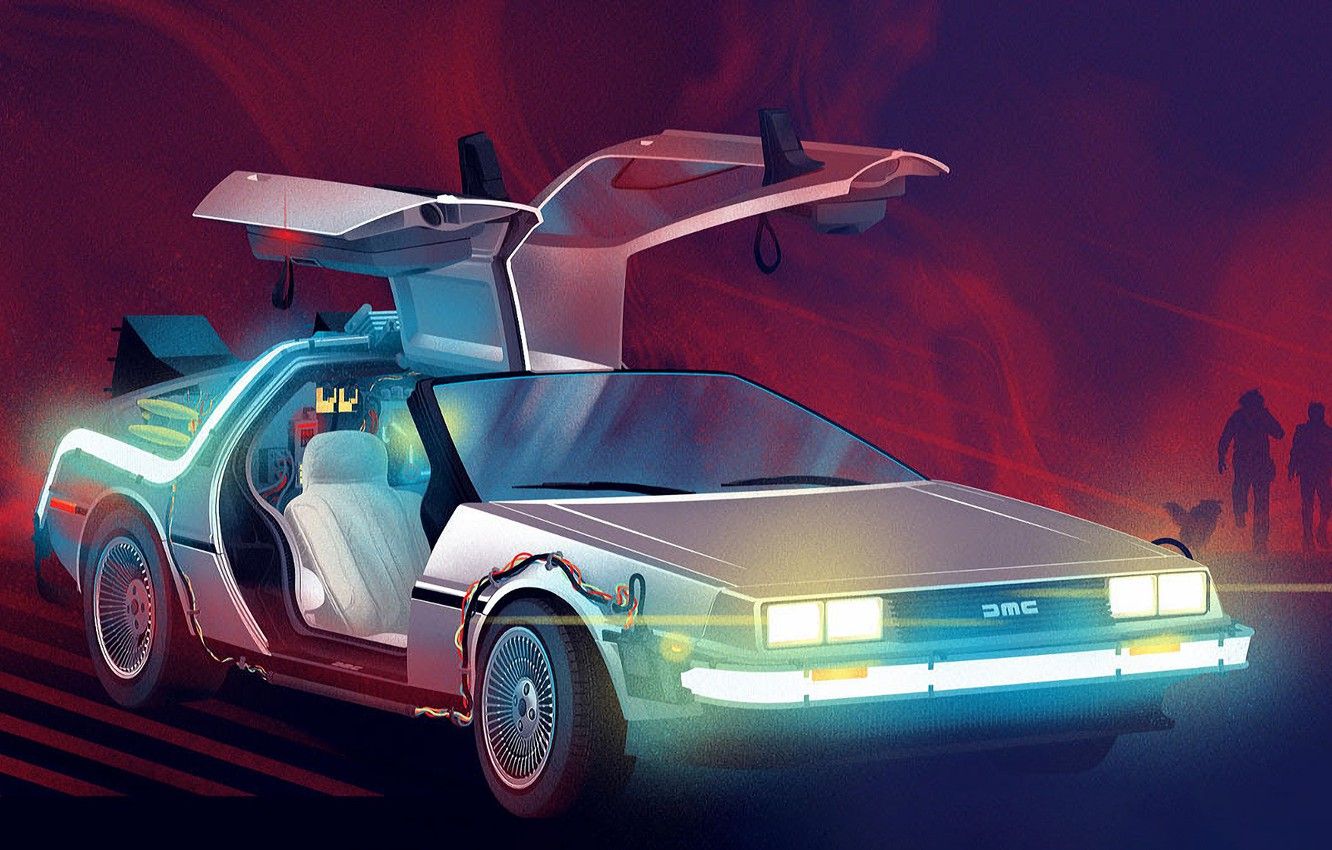 Wallpaper Figure, Machine, DeLorean DMC DeLorean, DMC 12