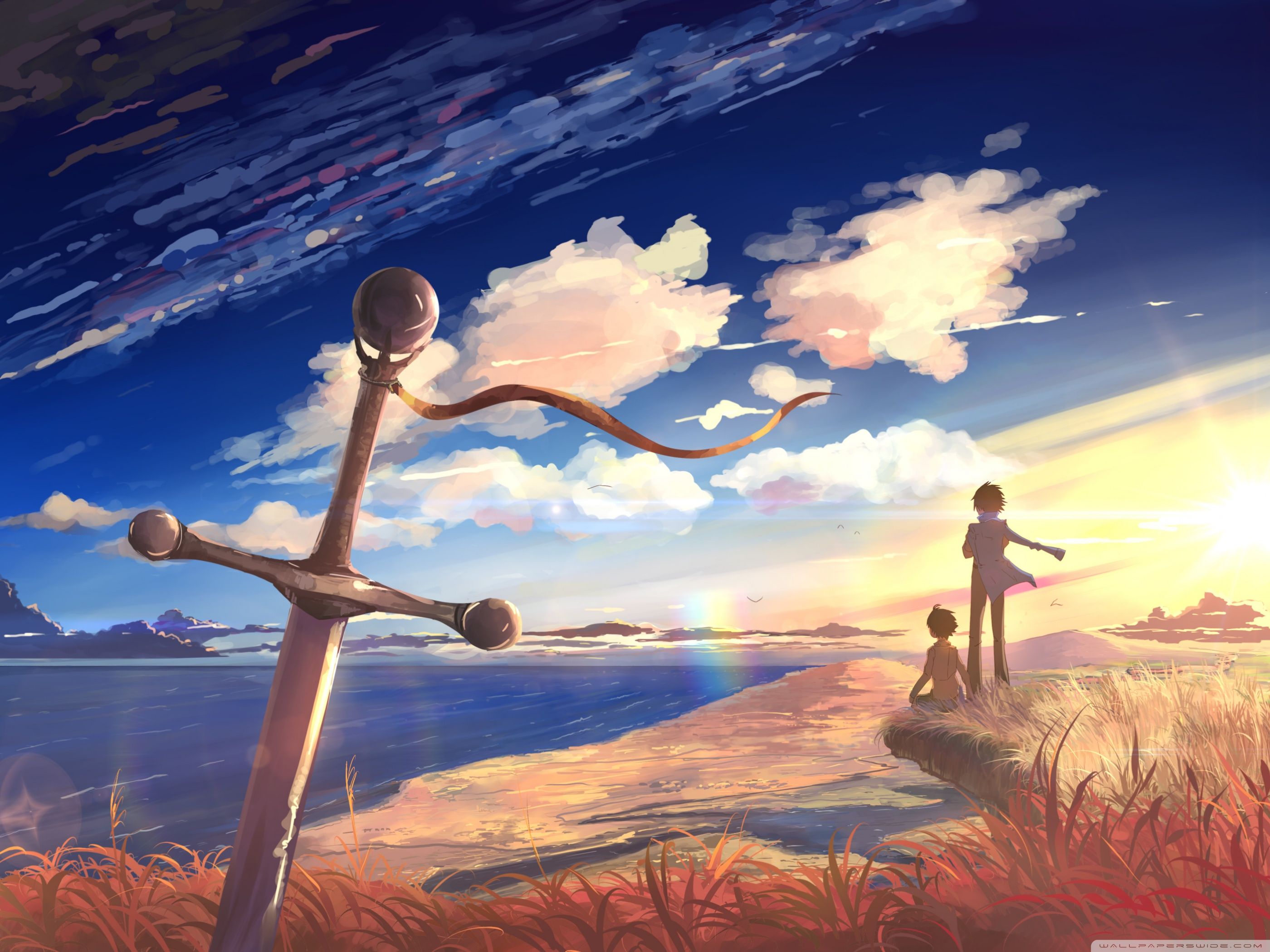 Sword Anime Scene Ultra HD Desktop Background Wallpaper for 4K UHD