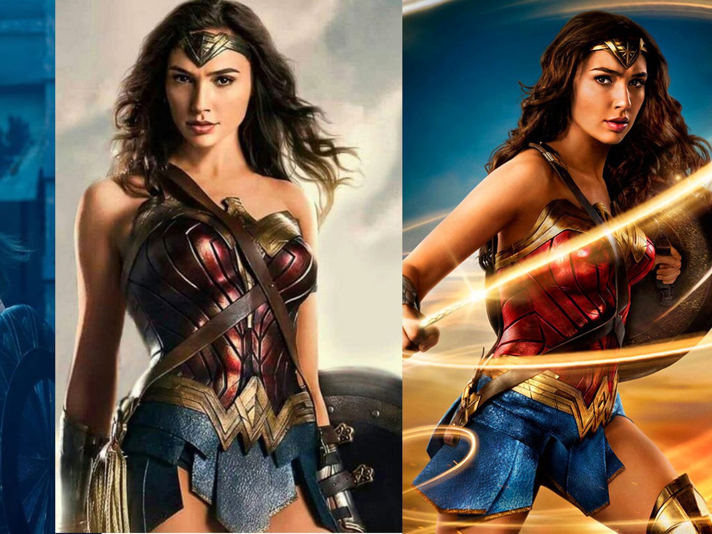 Wonder Woman's costume has gotten a lot brighter since Batman v