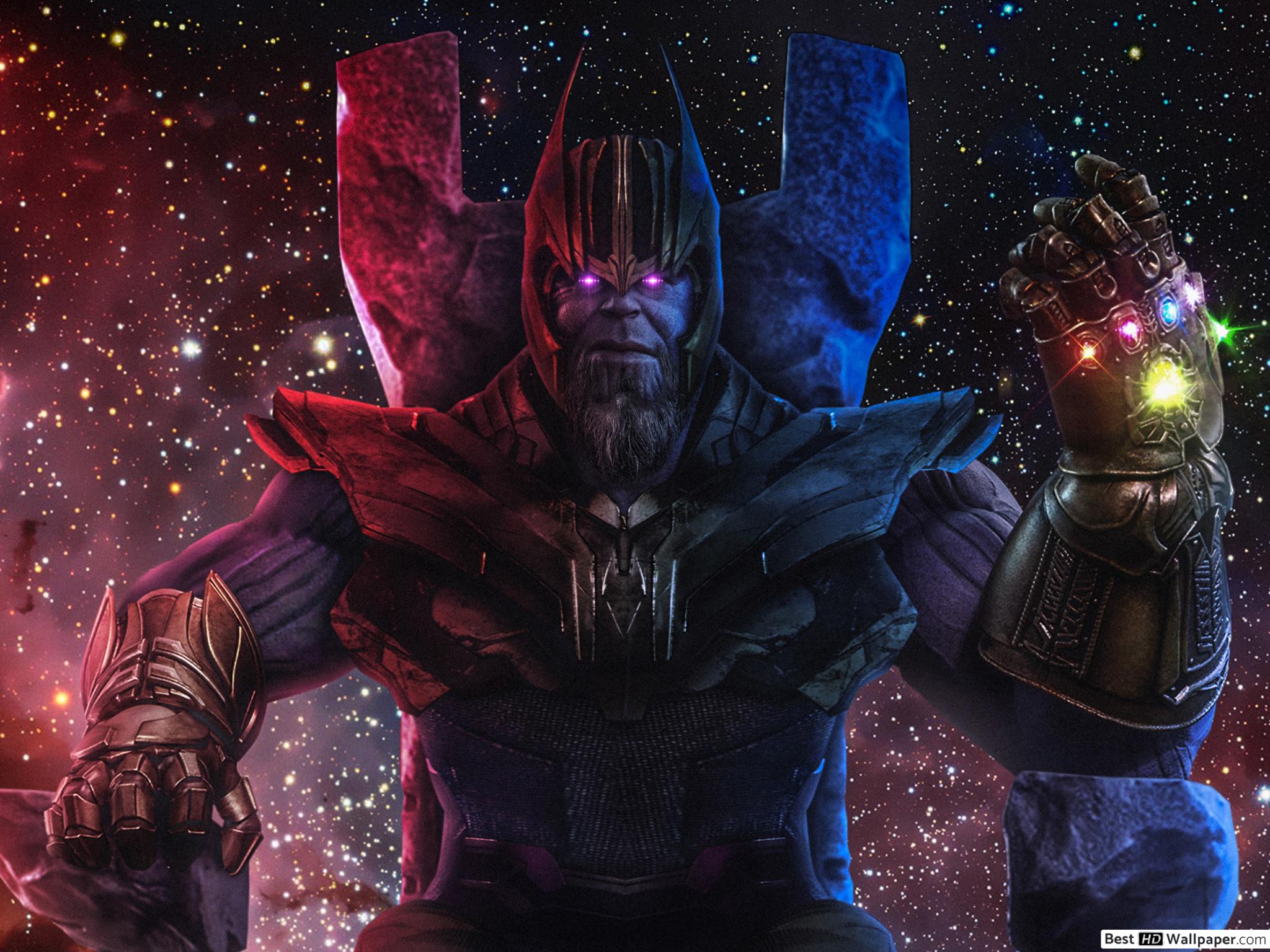 Avengers: Endgame with Infinity glove HD wallpaper download