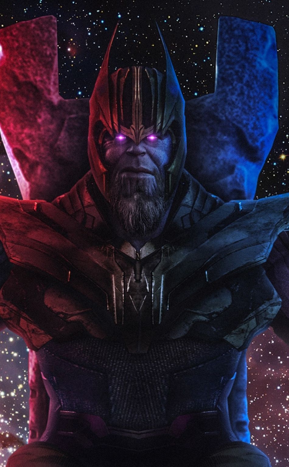 Thanos, Infinity Gauntlet, Avengers movie, fan art, 950x1534