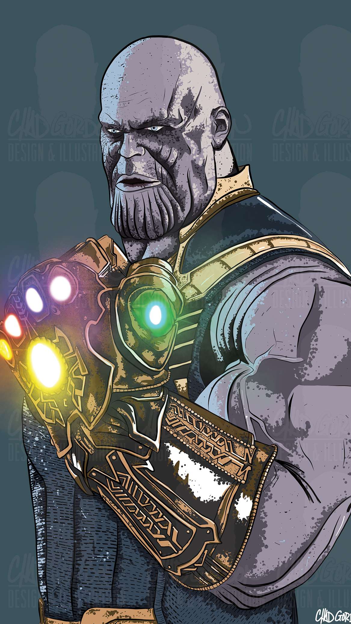 Thanos Infinity Glove Art Wallpaper