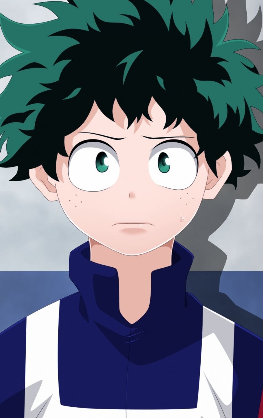 Download 840x1336 wallpaper cute, izuku midoriya, anime boy