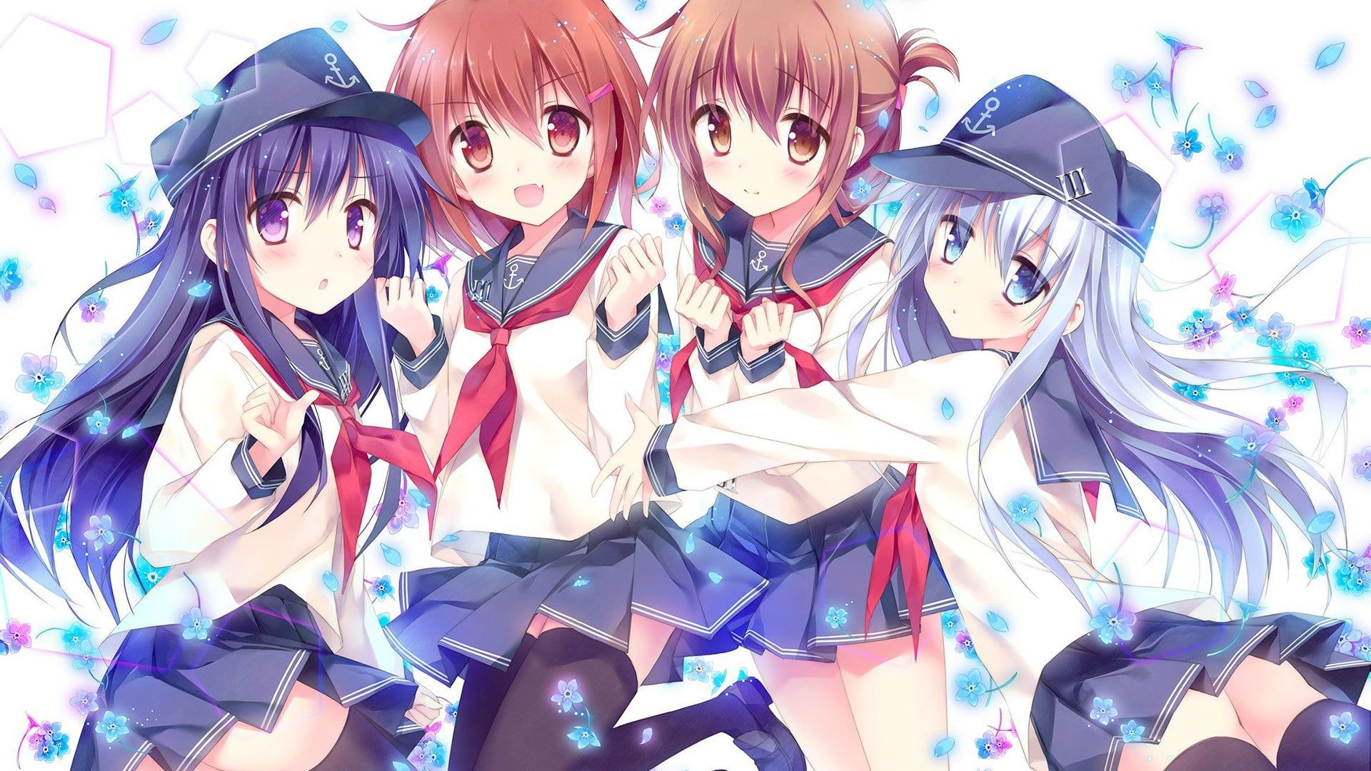 Kantai Collection, Akatsuki, Hibiki, Ikazuchi kancolle