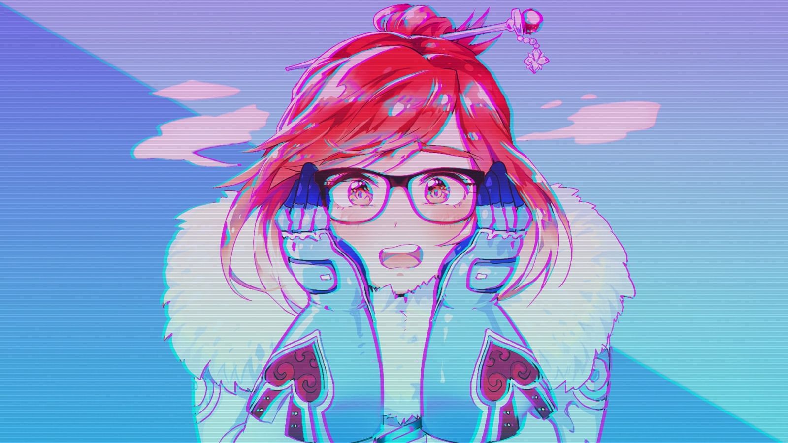 Free download Female anime character illustration Mei Overwatch