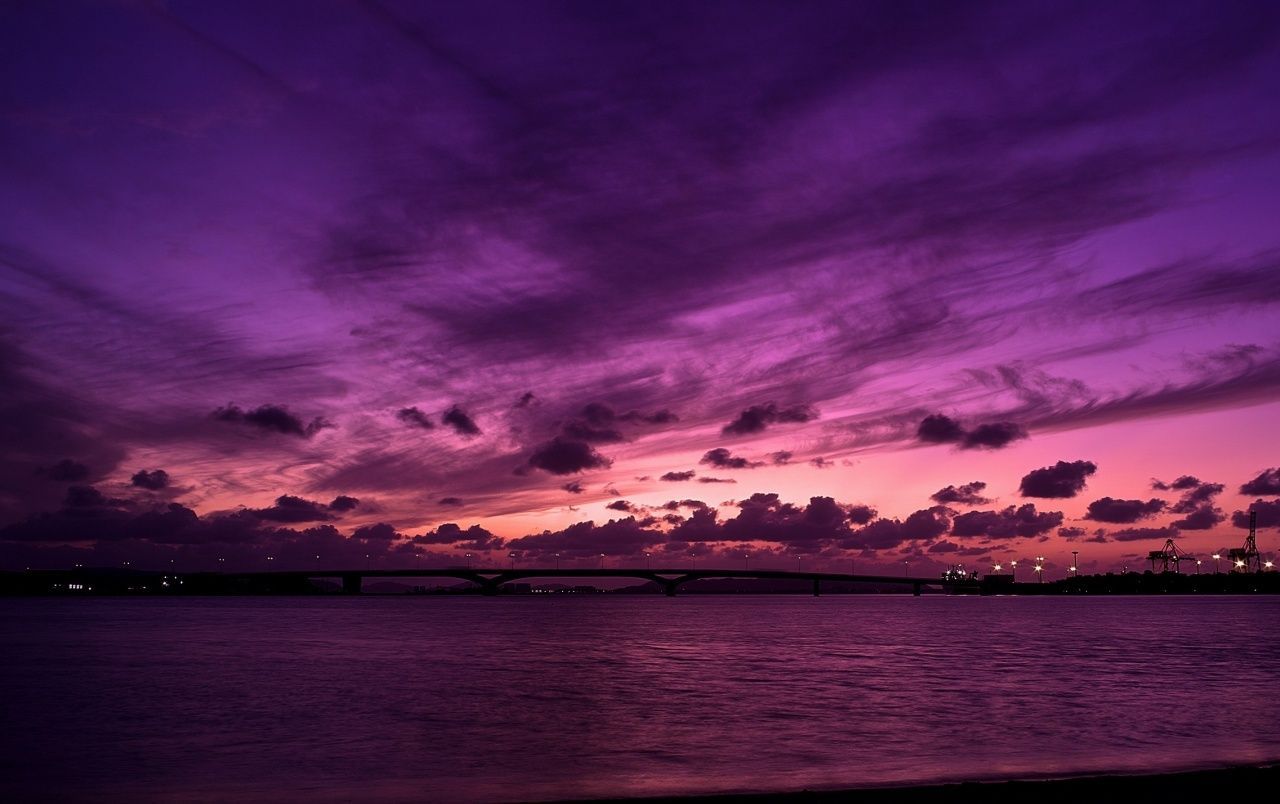 Purple Sky Wallpaper Free Purple Sky Background