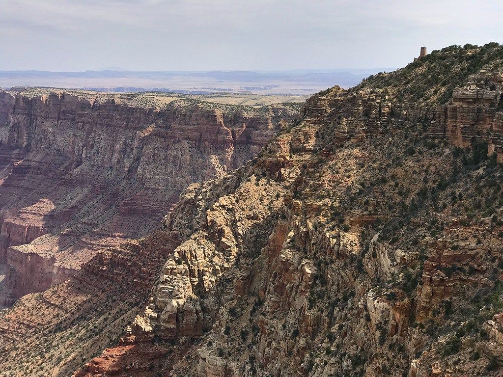 Navajo Point Scenic Overlook In Grand Canyon National Park
