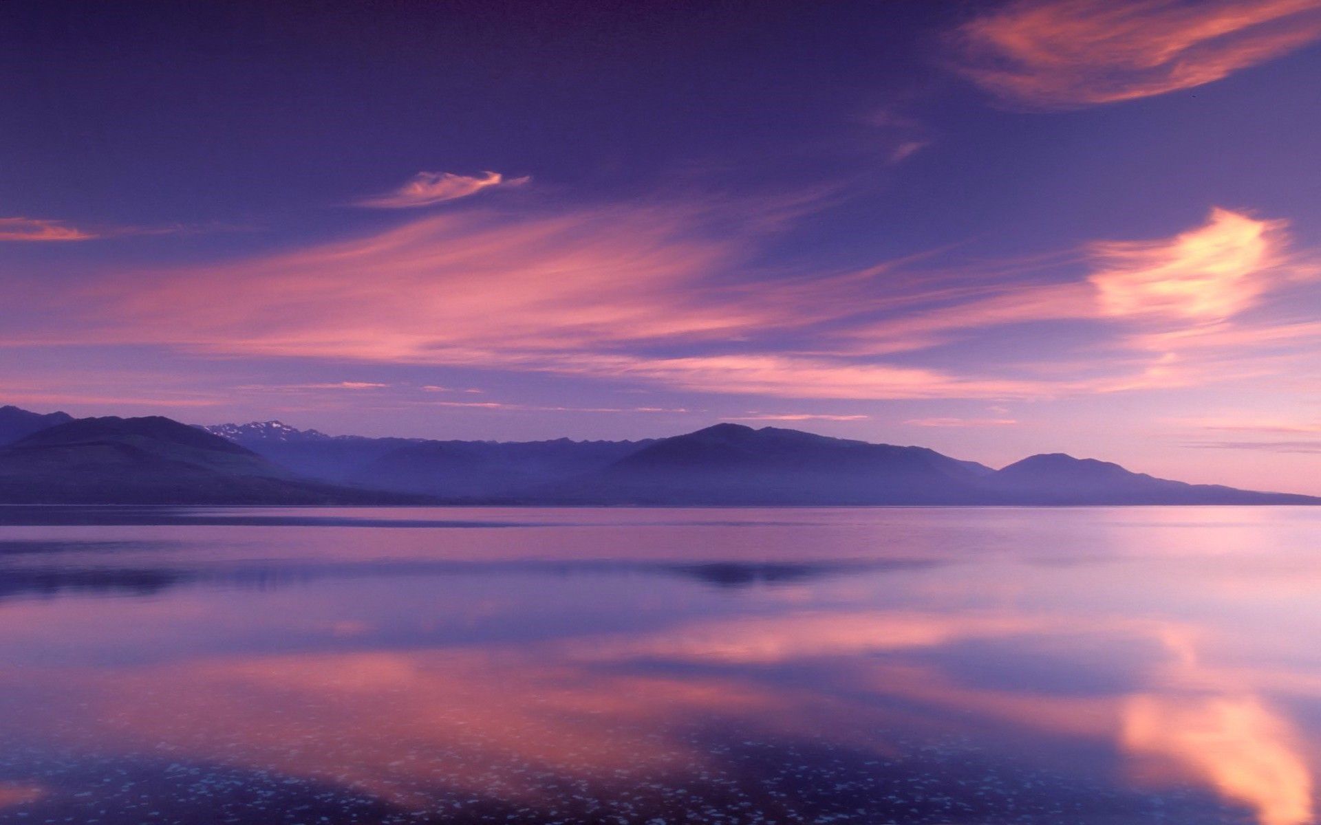 clouds, Mountains, reflection, Lake, color wallpaper desktop