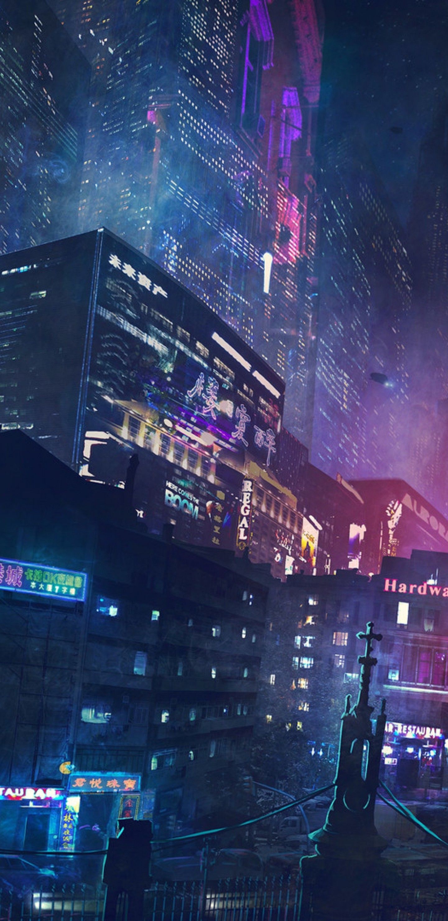 Cyberpunk City Android Wallpapers - Wallpaper Cave