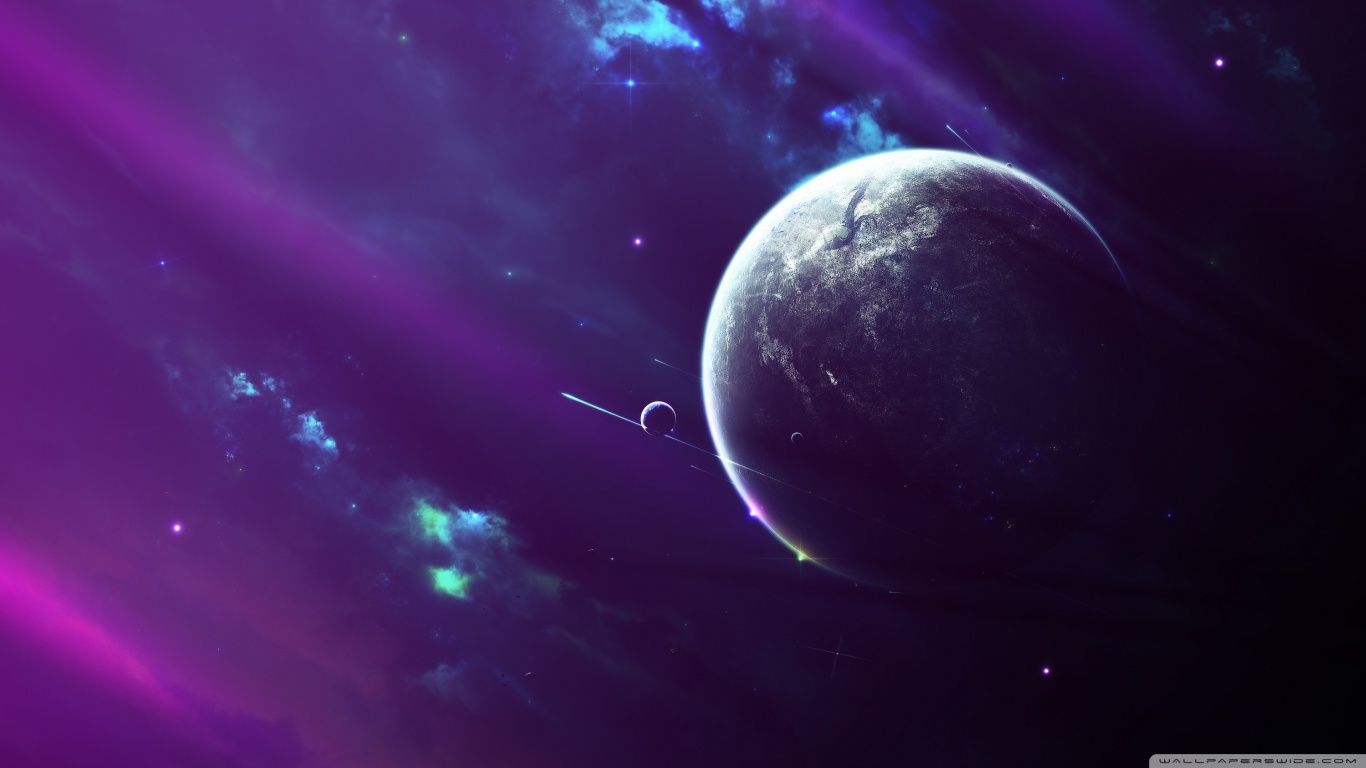 Purple Space Clouds Ultra HD Desktop Background Wallpaper for 4K