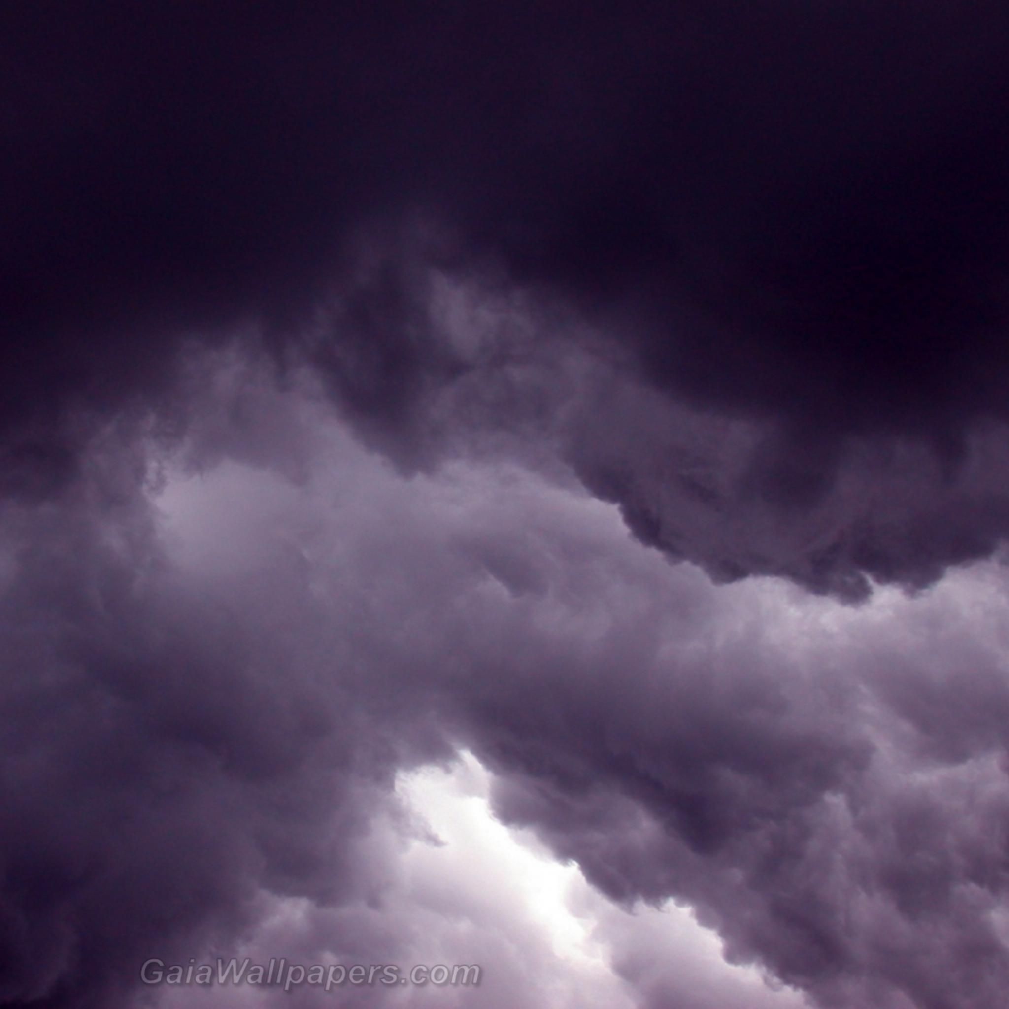 Purple storm clouds wallpaper 2048x2048 Desktop Wallpaper