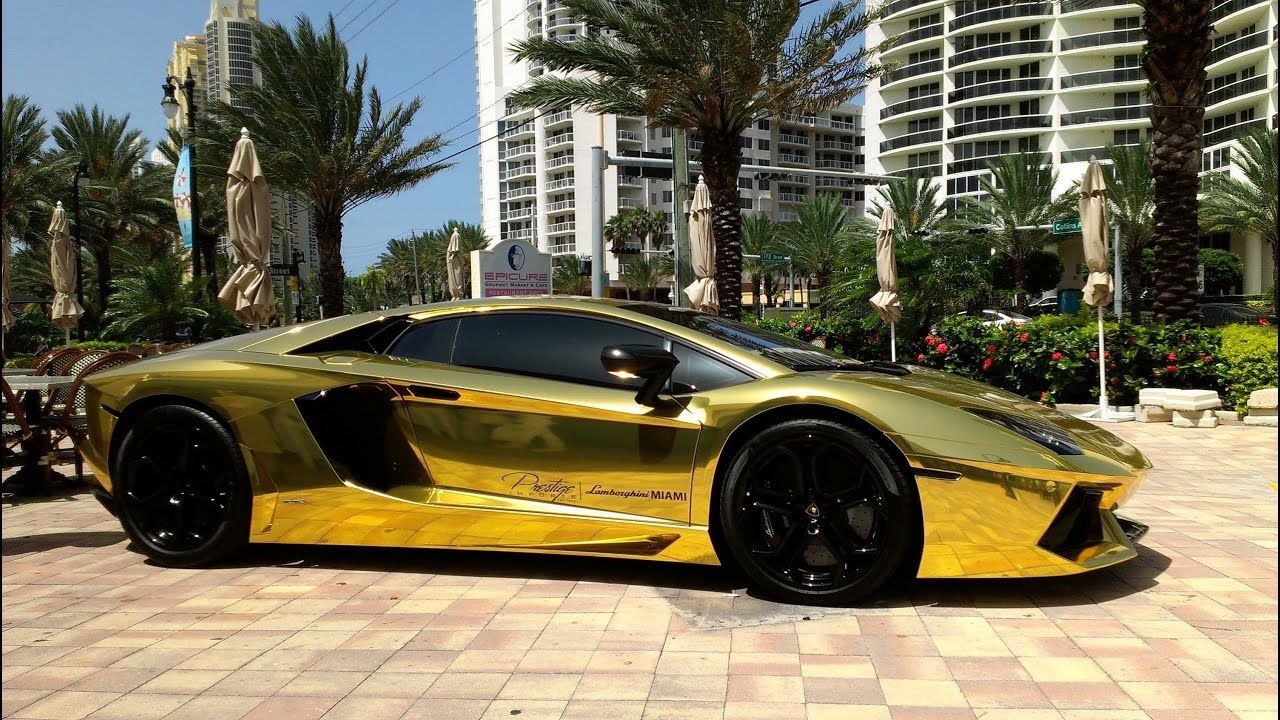First Gold Plated Lamborghini Aventador LP700 4 Better Only