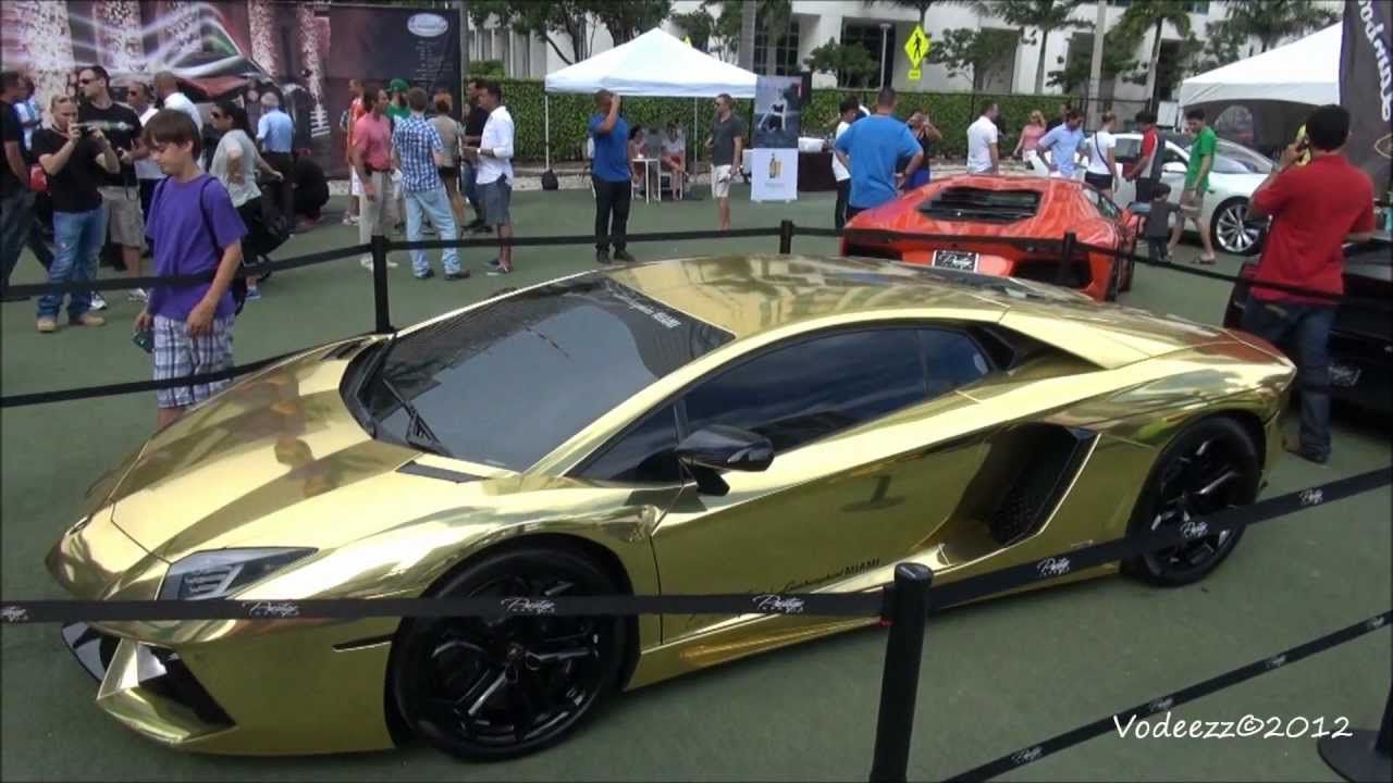 First Gold Plated Lamborghini Aventador LP700 4 In The World!