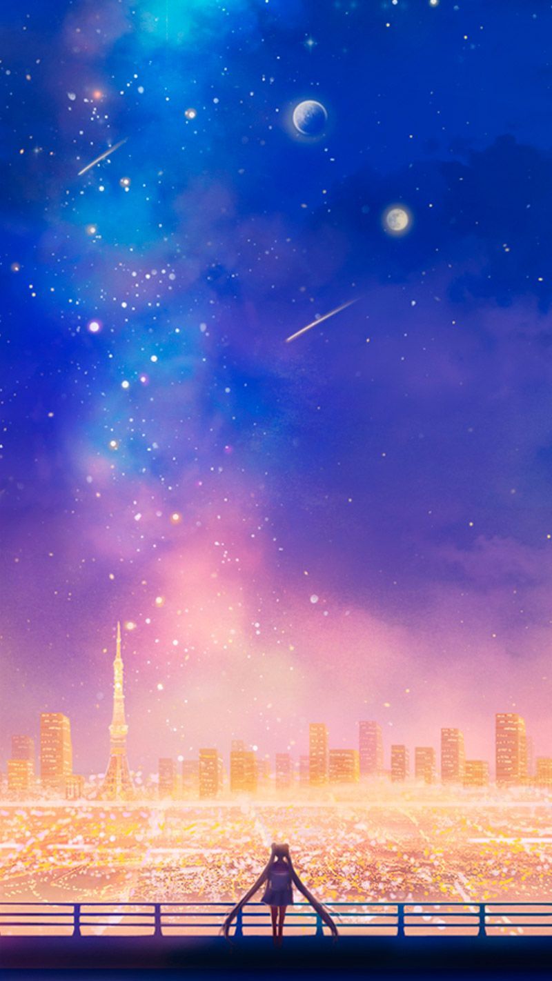 Sailor Moon Night Aesthetic Wallpapers - Wallpaper Cave