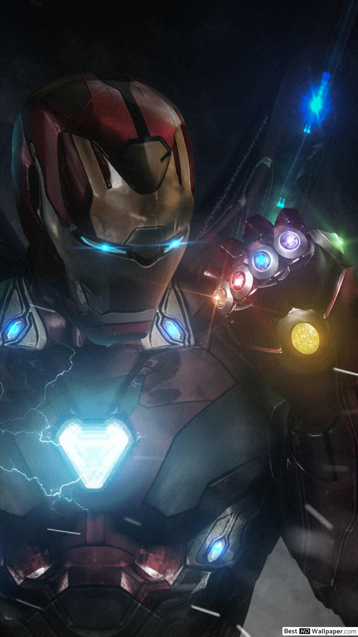 Free download Avengers Endgame Ironman with infinity gauntlet HD