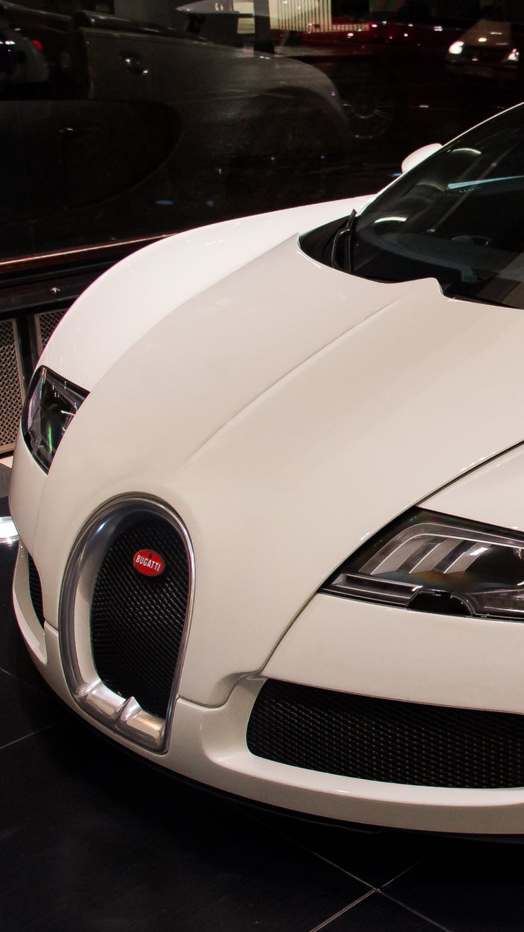 White Bugatti Veyron Android Wallpaper free download