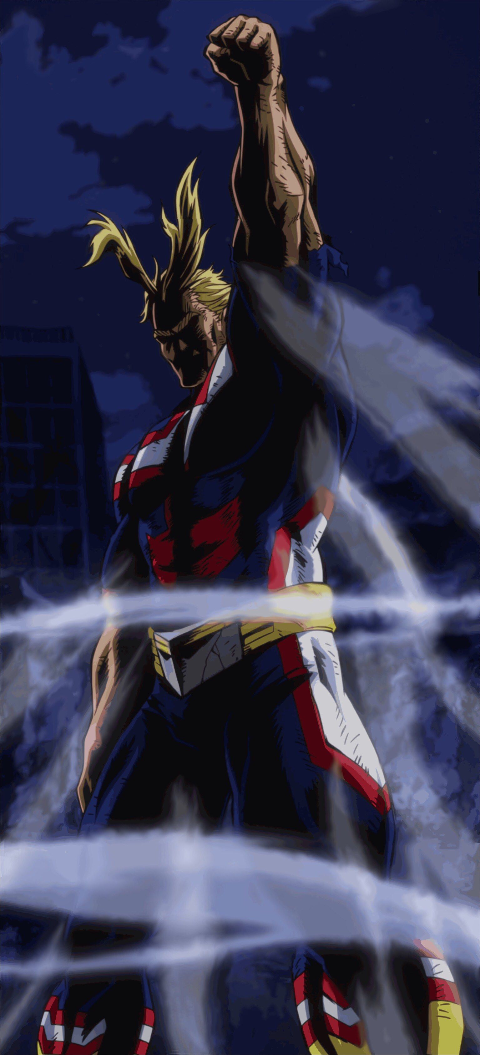 HQ All Might Wallpaper “Let him be. He's still working.”