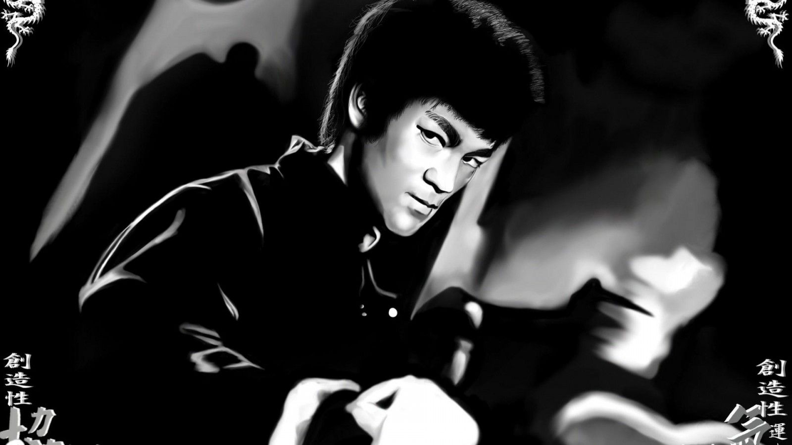 wallpaper Bruce Lee, the legend, Chinese martial arts, desktop HD