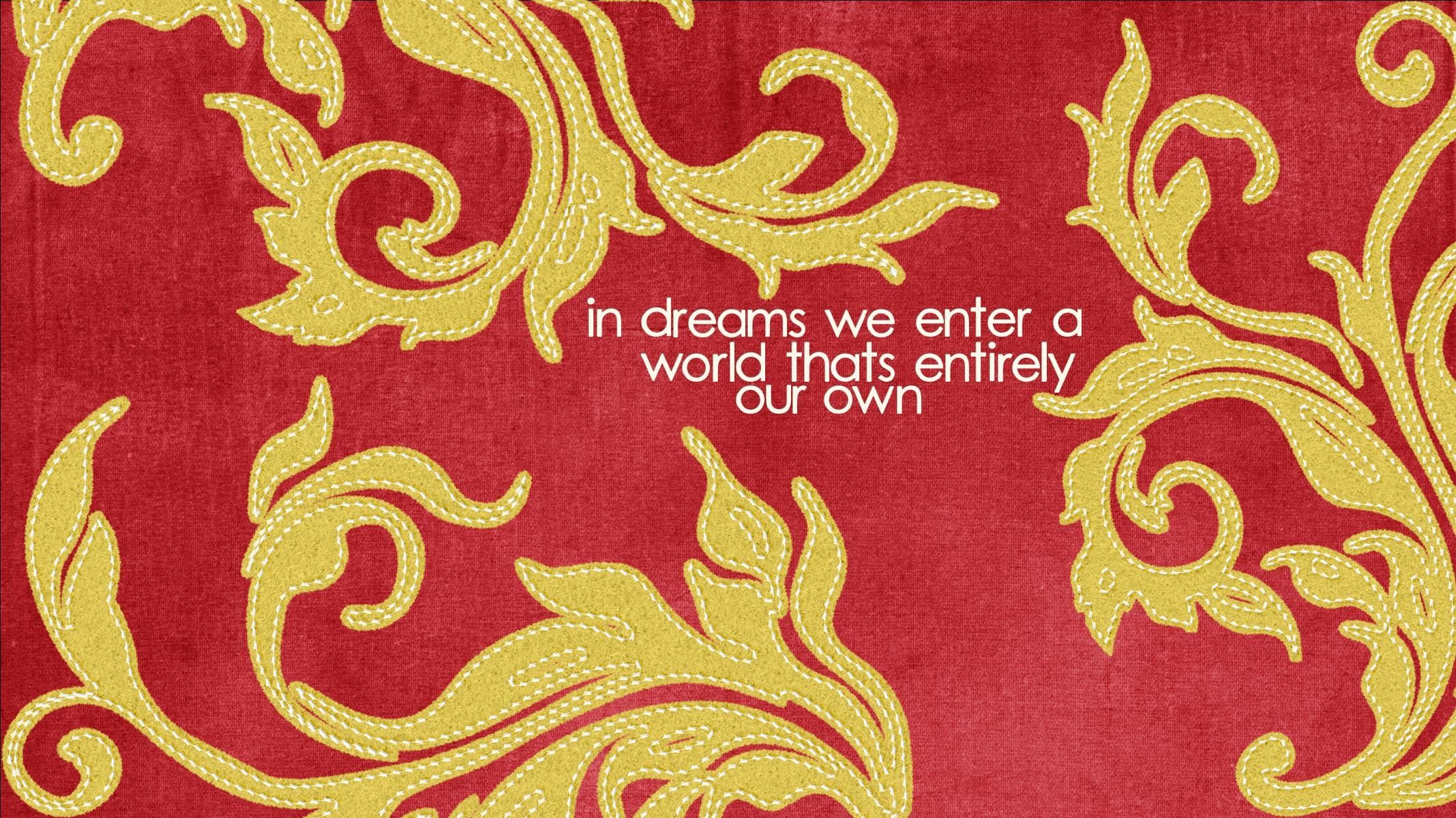 Gryffindor colors with a Dumbledore quote Widescreen Wallpaper