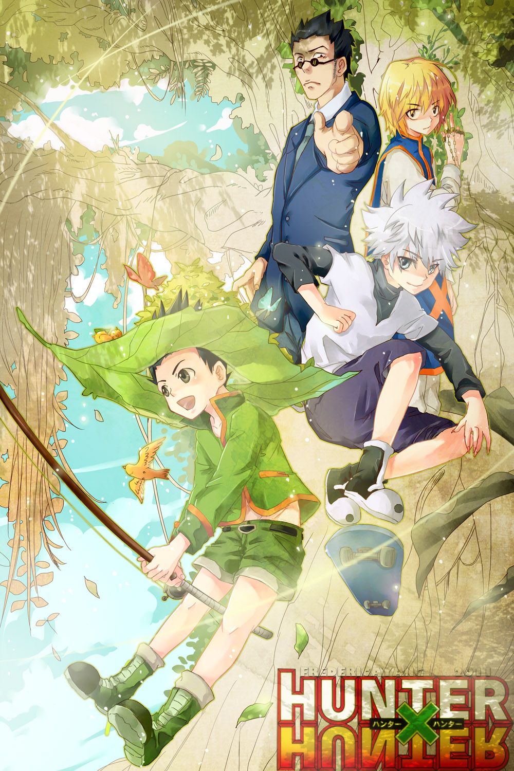Kurapika Gon Killua Leorio Hunter X Hunter Anime Wallpaper 4k HD