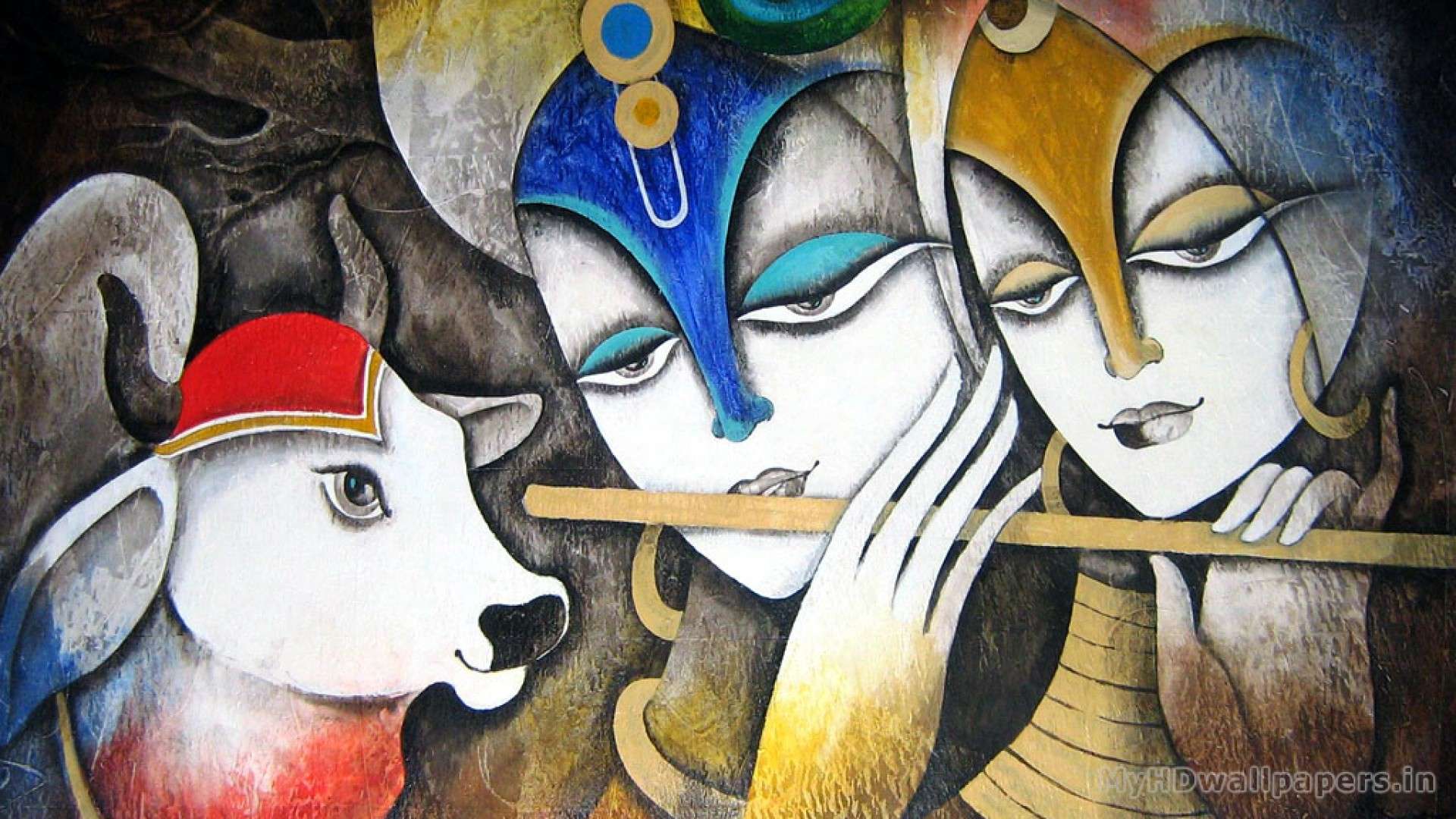 Lord Krishna And Radha Desktop Wallpaper, HD Wallpaper
