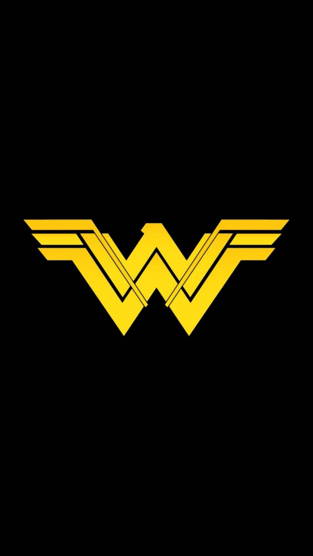AMOLED Wonder Woman Logo Wallpaper (1080x1920)