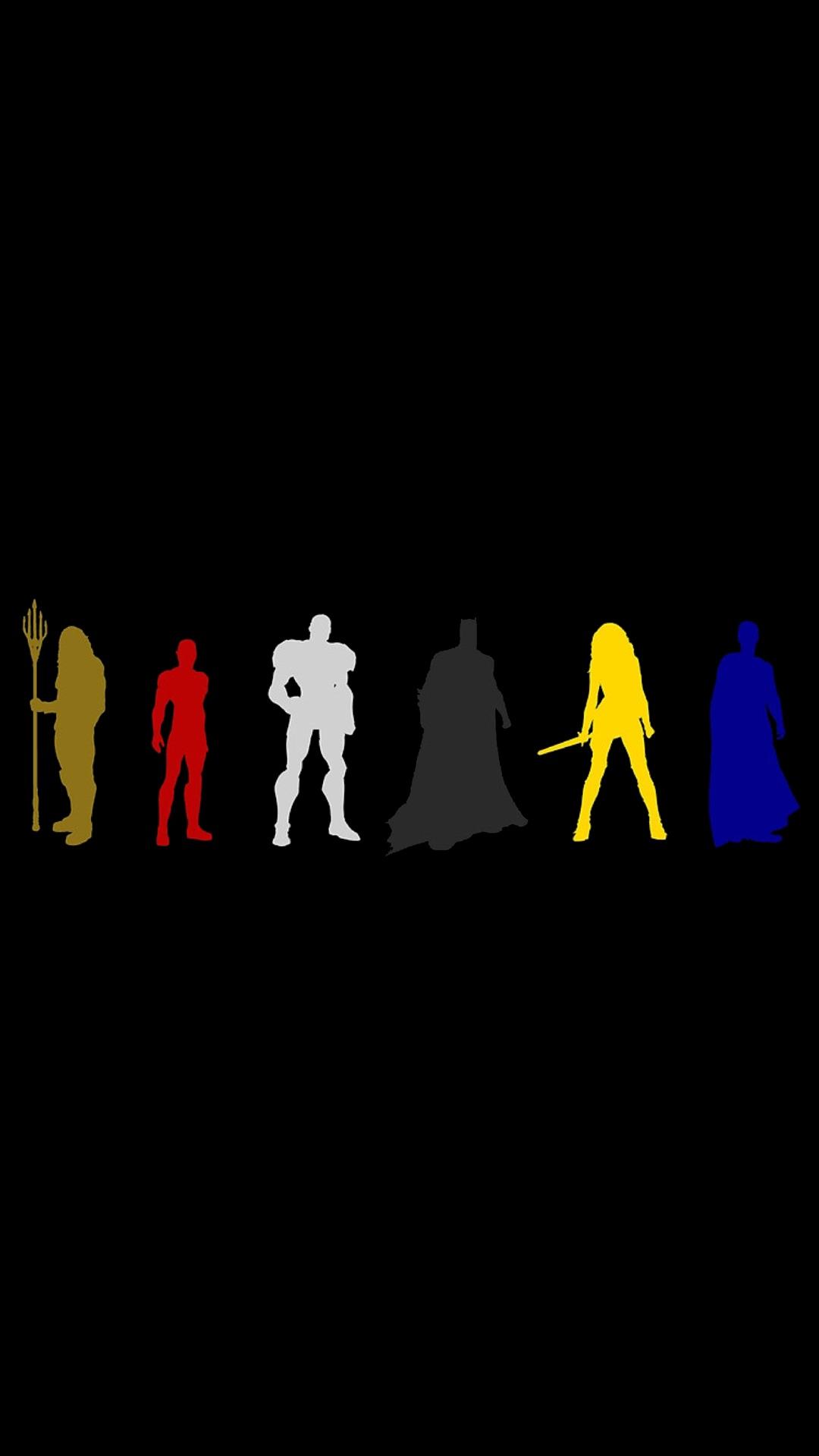Justice League Silhouette Wallpaper