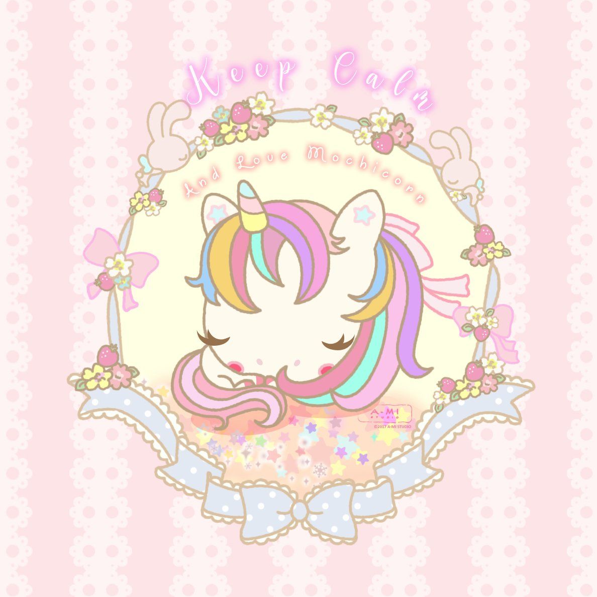 Cute Chibi Kawaii Unicorn Pink Pastel Anime