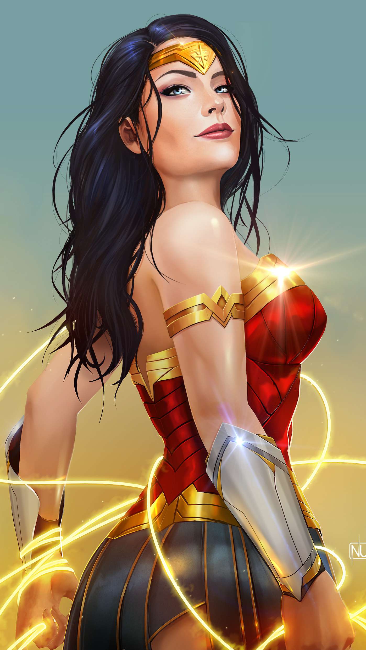 Wonder Woman Animated Art Wallpaper