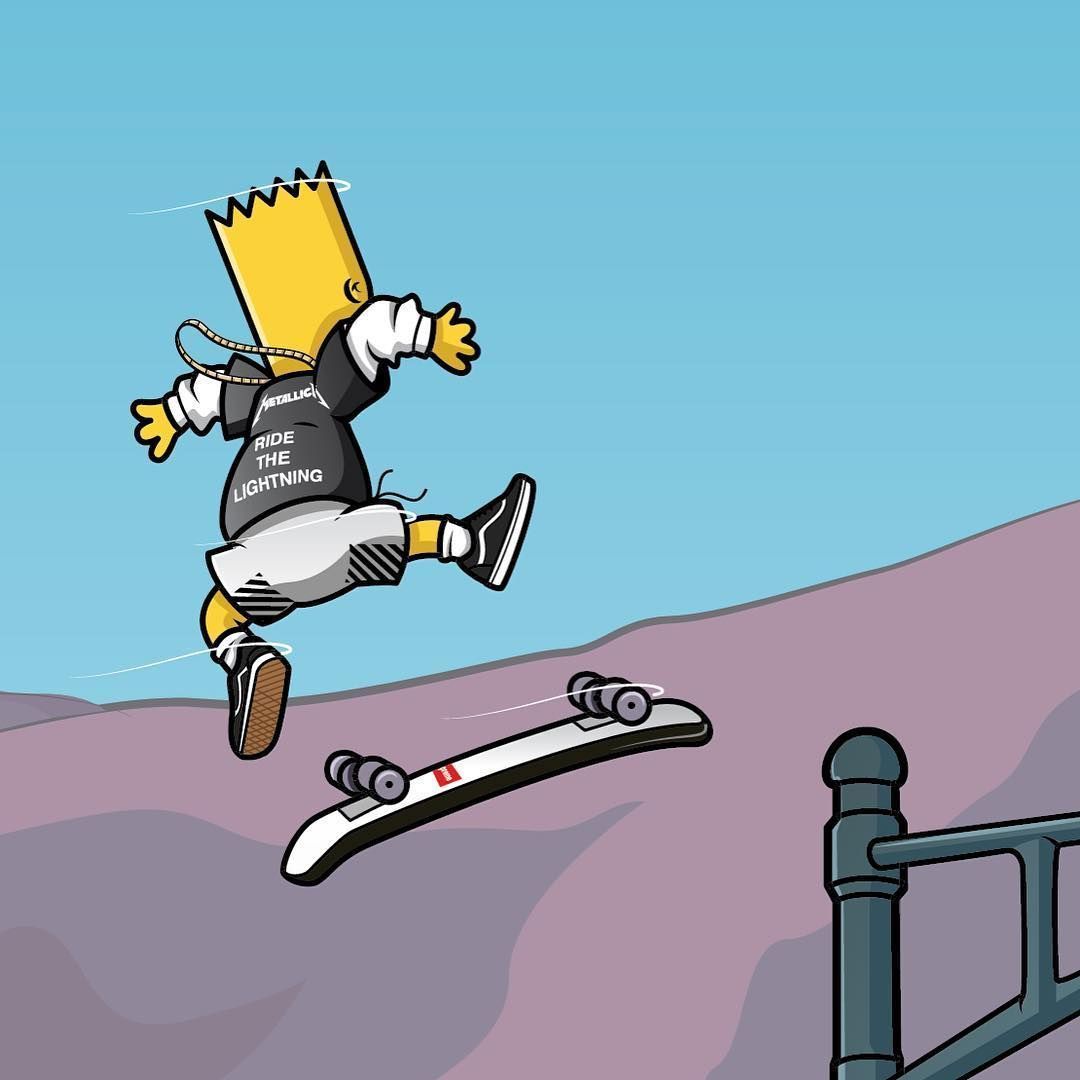 Bart Simpson Skateboard Wallpapers.
