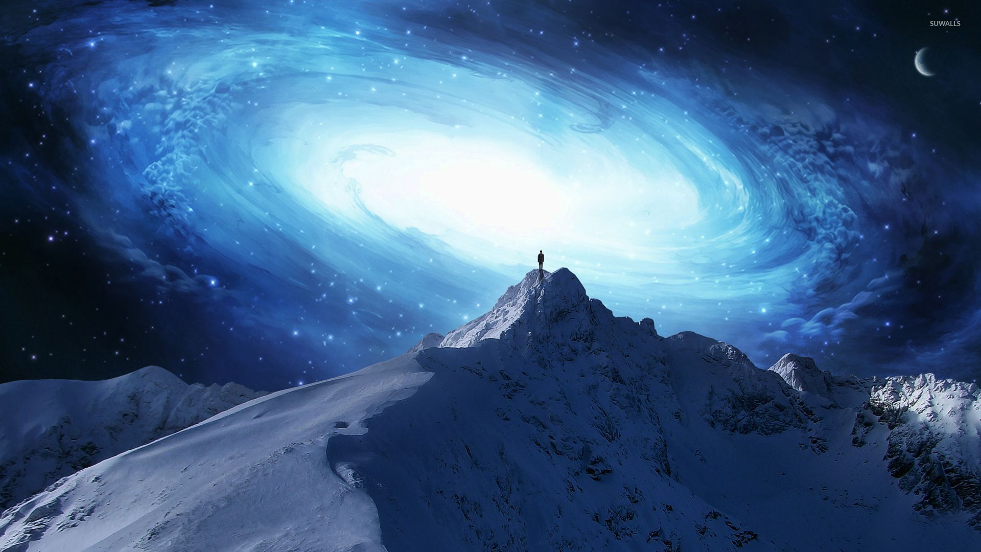  Galaxy  Stars Over Mountain  Wallpapers Wallpaper Cave