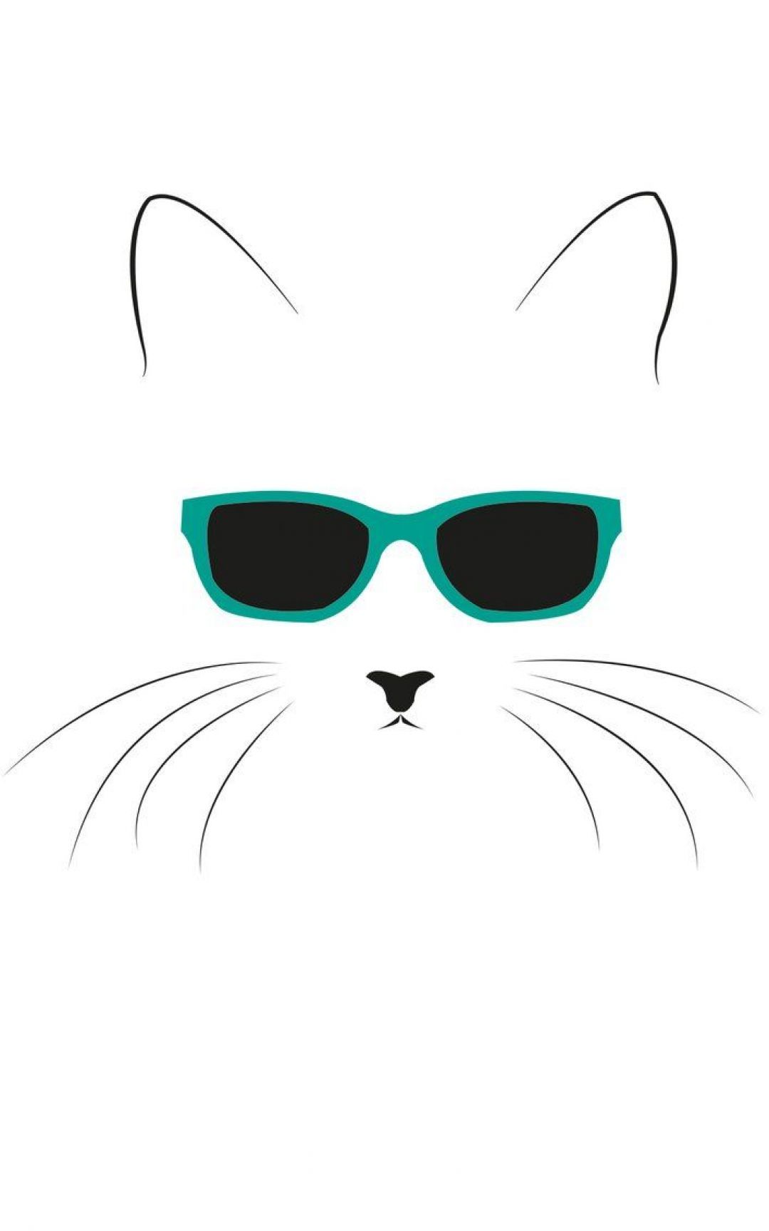 Hipster Cat, iPhone, Desktop HD Background