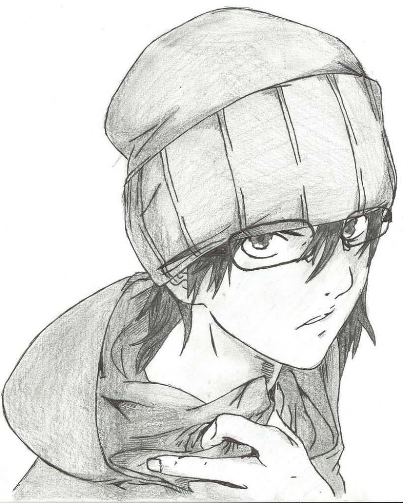 Anime Sketch Drawing Realistic - Drawing Skill