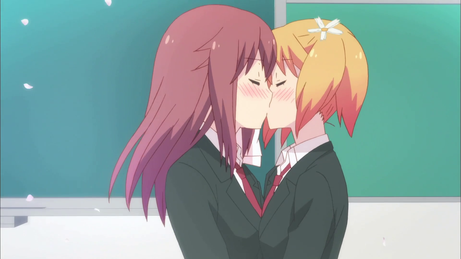 Fresh Anime Girls Kissing Design, anime de beijo papel de parede HD