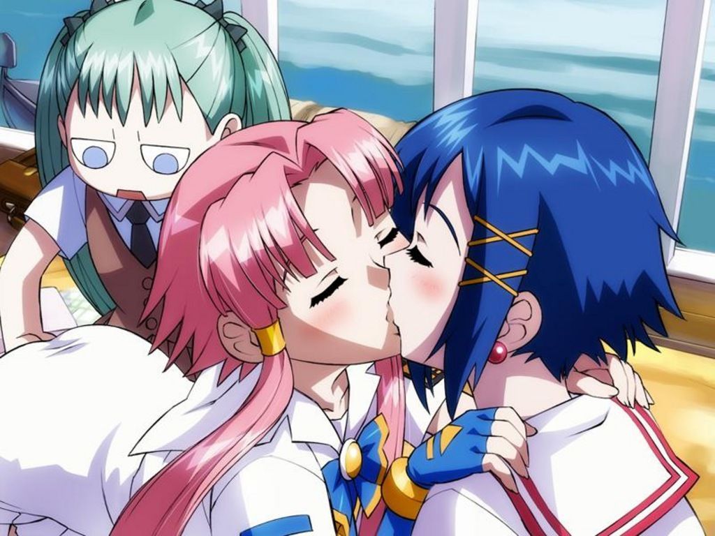 Free Anime Girls kissing Wallpaper The Free Anime Girls