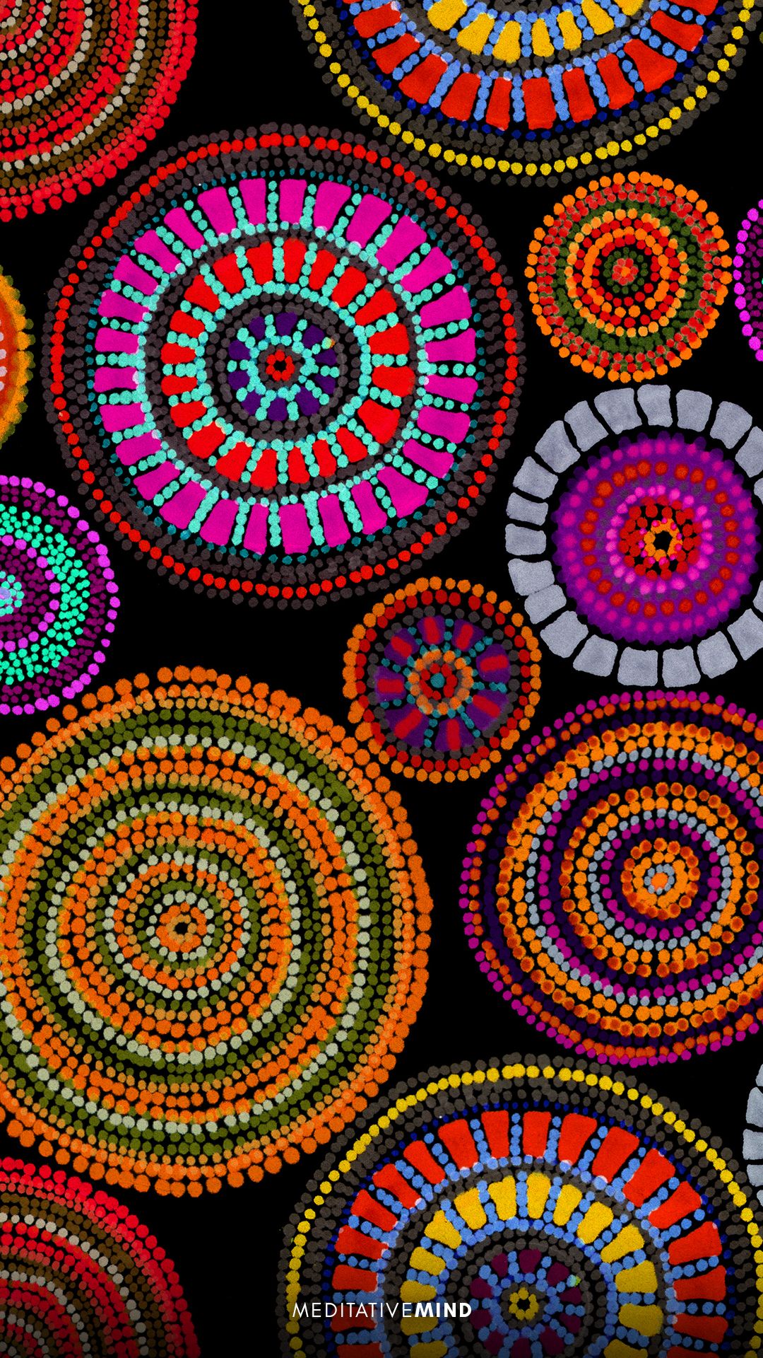 Amazingly Beautiful Aboriginal Dot .meditativemind.org