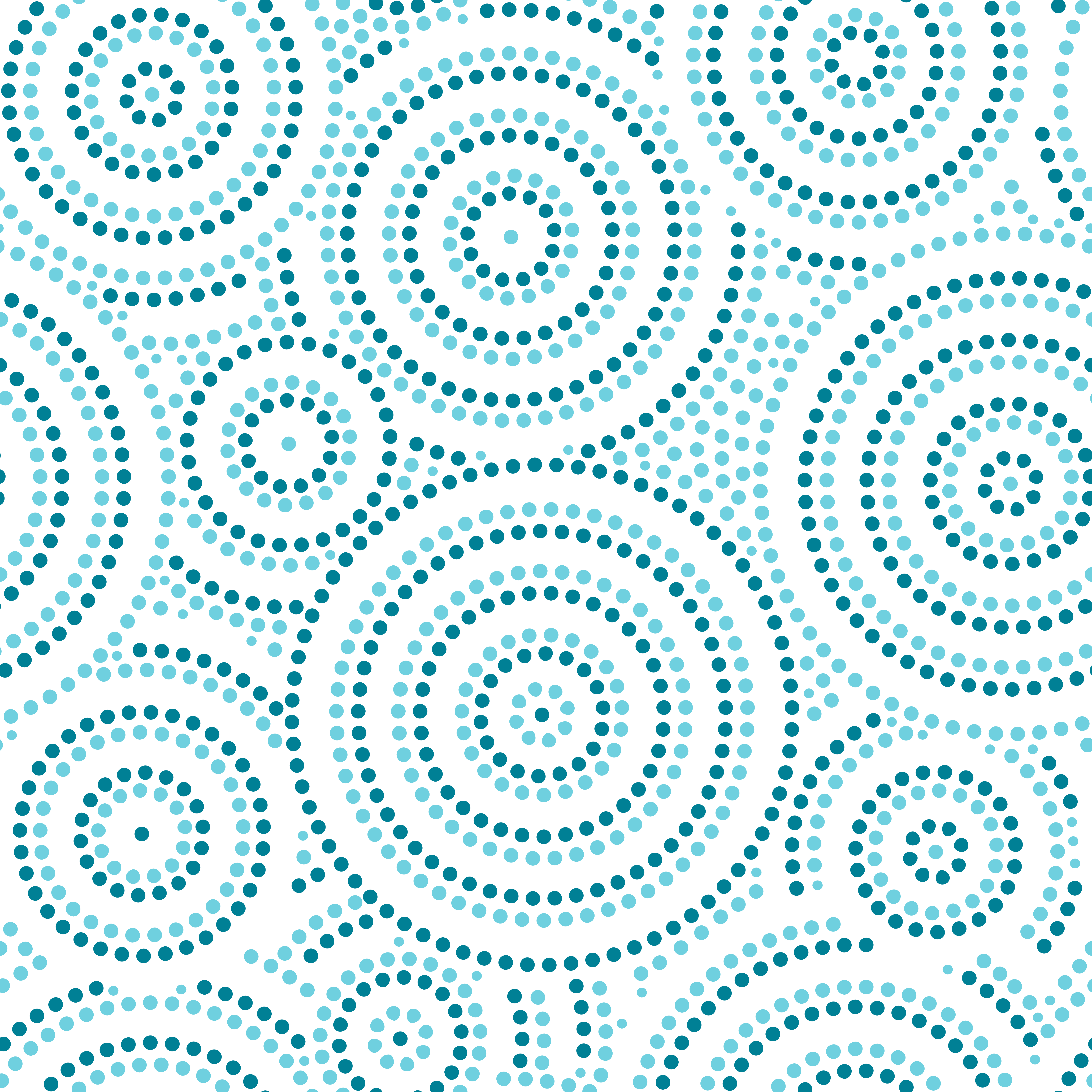 Blue and white australian aboriginal geometric art