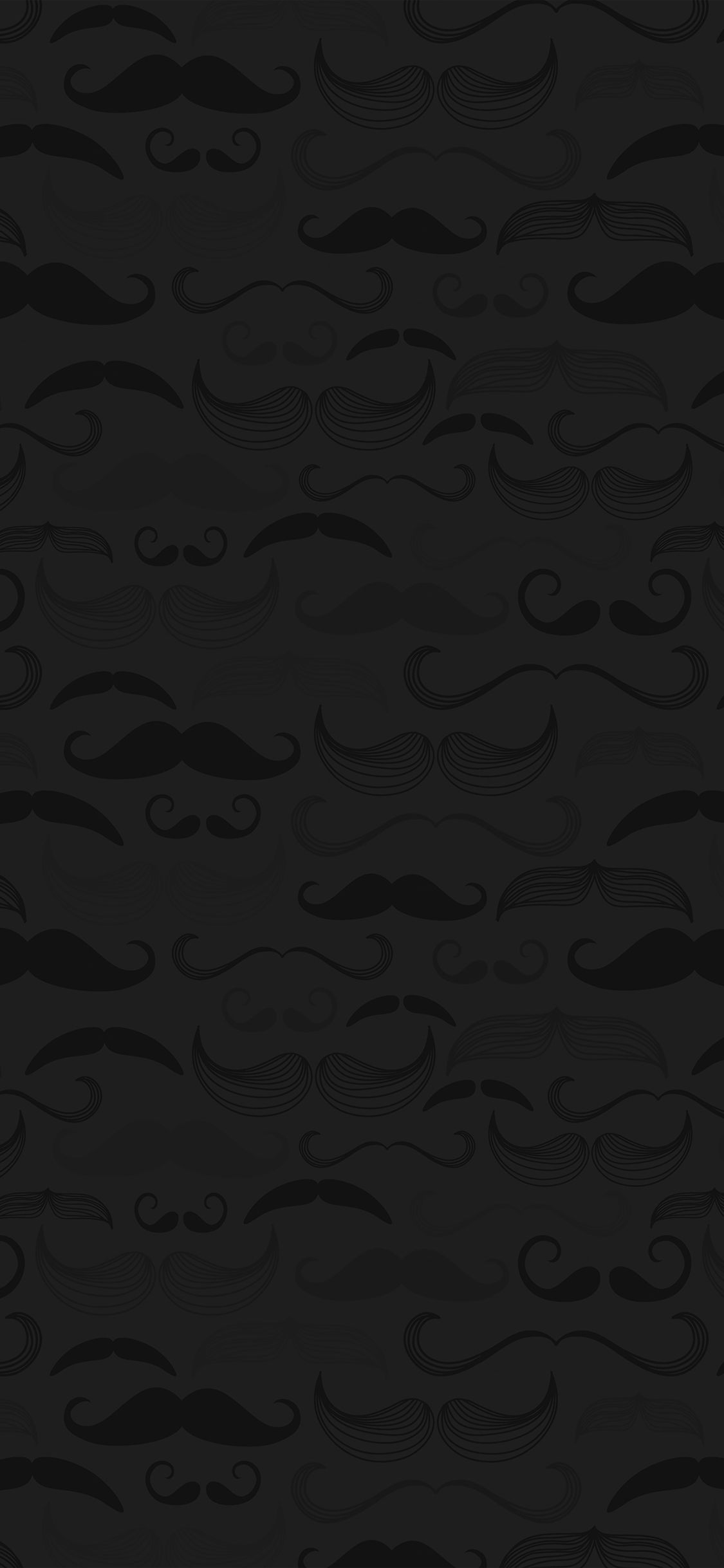 Hipster moustache cute patterns iPhone X Wallpaper Free Download