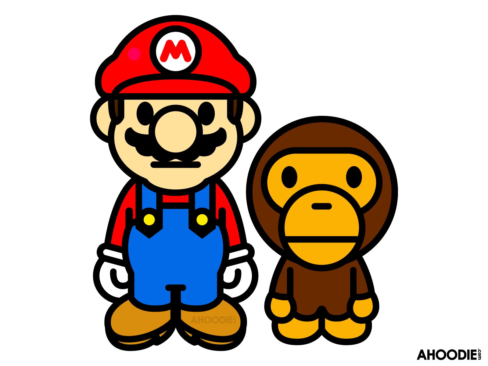 Mario & baby Milo. Bape wallpaper, Mario, Nintendo ds