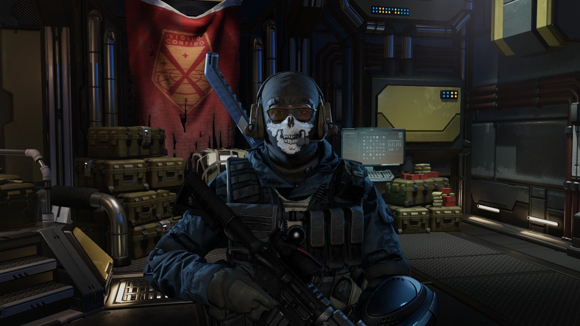 Steam Workshop::[Vanilla] CoD: MW2 - Simon 'Ghost' Riley's Balaclava + Headgear