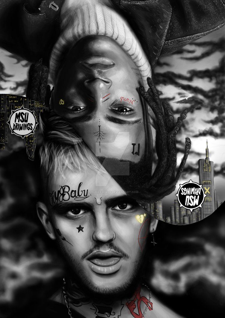 Free download The Lil Peep n XXXTentacion Drawing MSUdrawings